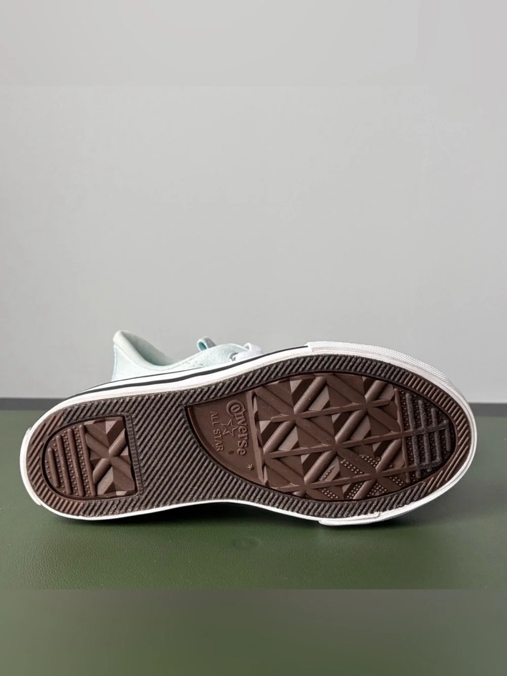 Converse CTAS Rave Ox Kids Slip On Sneakers in Light Mint
